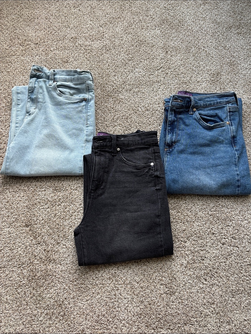 Gloria Vanderbilt Women's Straight Leg Jeans - Black, Light Blue, Medium Blue